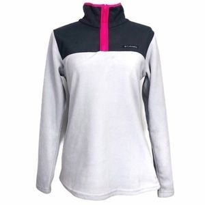 COLUMBIA MIDNIGHT LAKE 1/4 ZIP SMALL FLEECE.